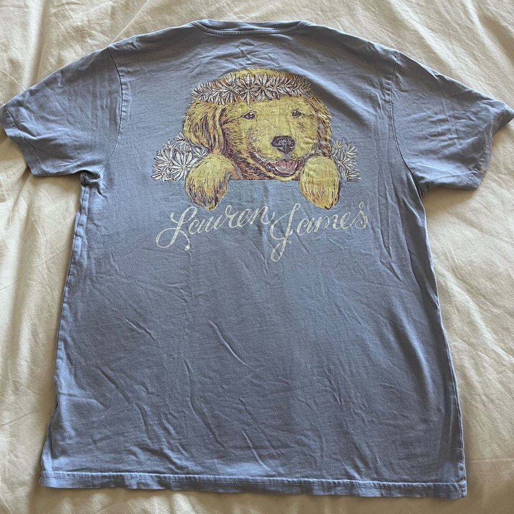 Vintage Lauren James T-shirt hundred percent cotton size small purple